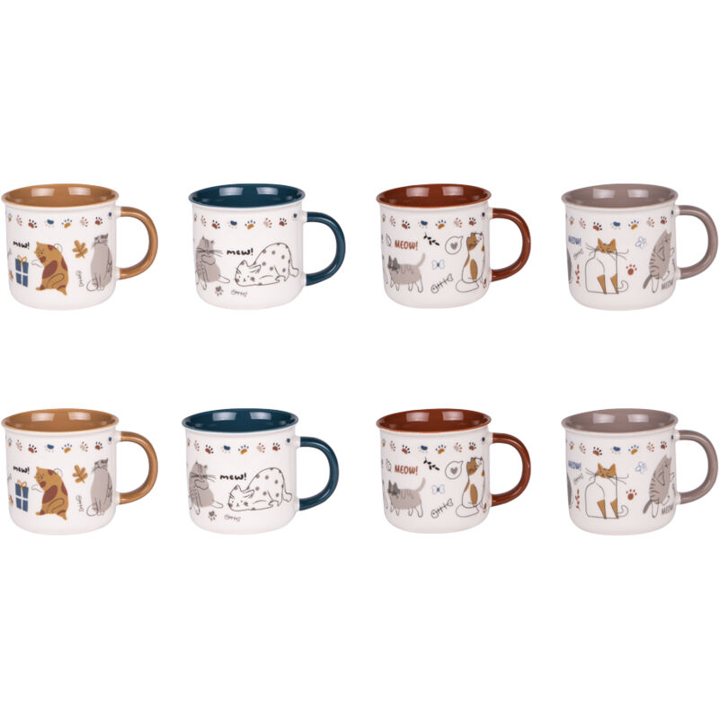Table Passion - Coffret de 8 tasses Chat 11 cl