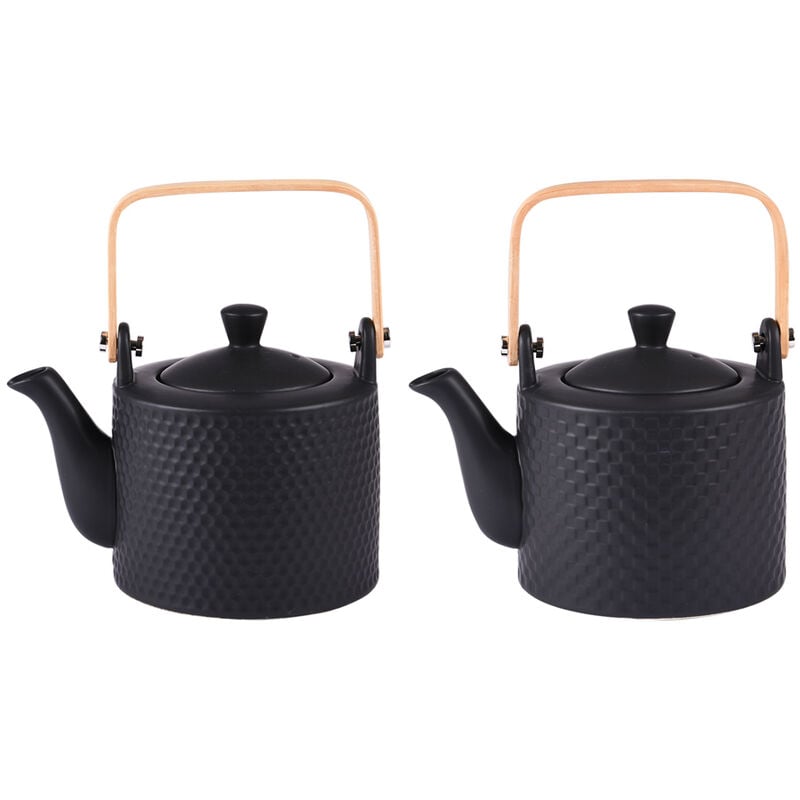 Coffret théière Snow black mat 0,8 l - Table Passion