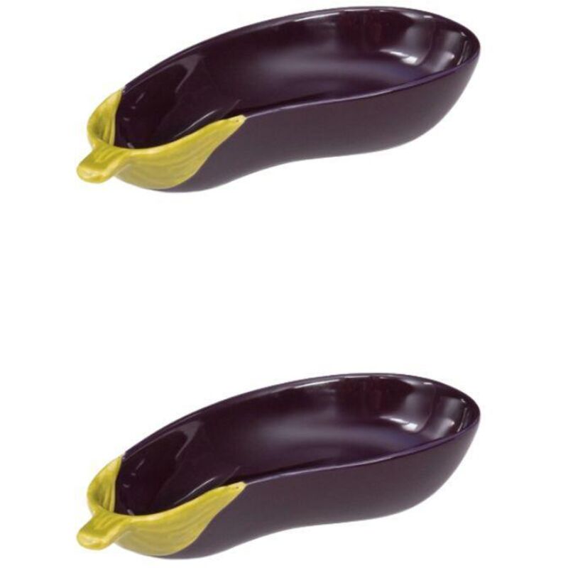 Table Passion - Coupelle Aubergine 16x8 cm (lot de 2)