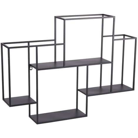 Table Passion - Étagère murale métal rectangle 75x55 cm