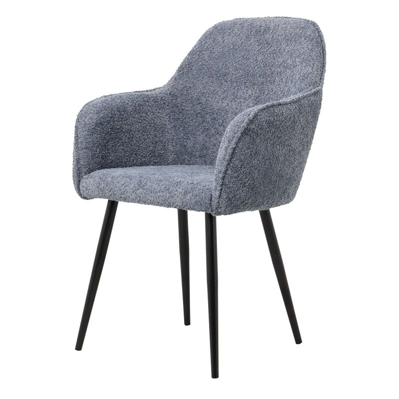 Table Passion - Fauteuil Bouclette bleu canard