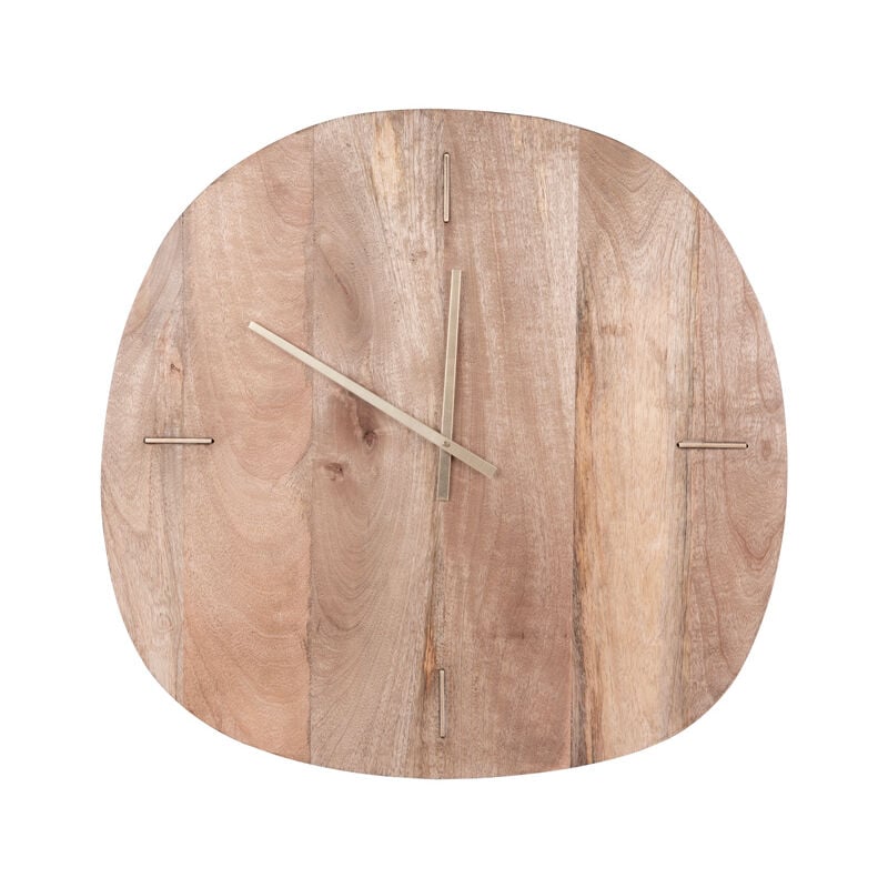 Table Passion - Horloge manguier 50x48 cm