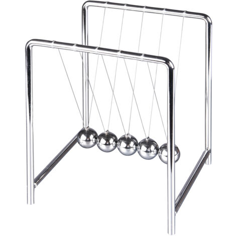 Table Passion - Pendule Newton chromé 13 cm