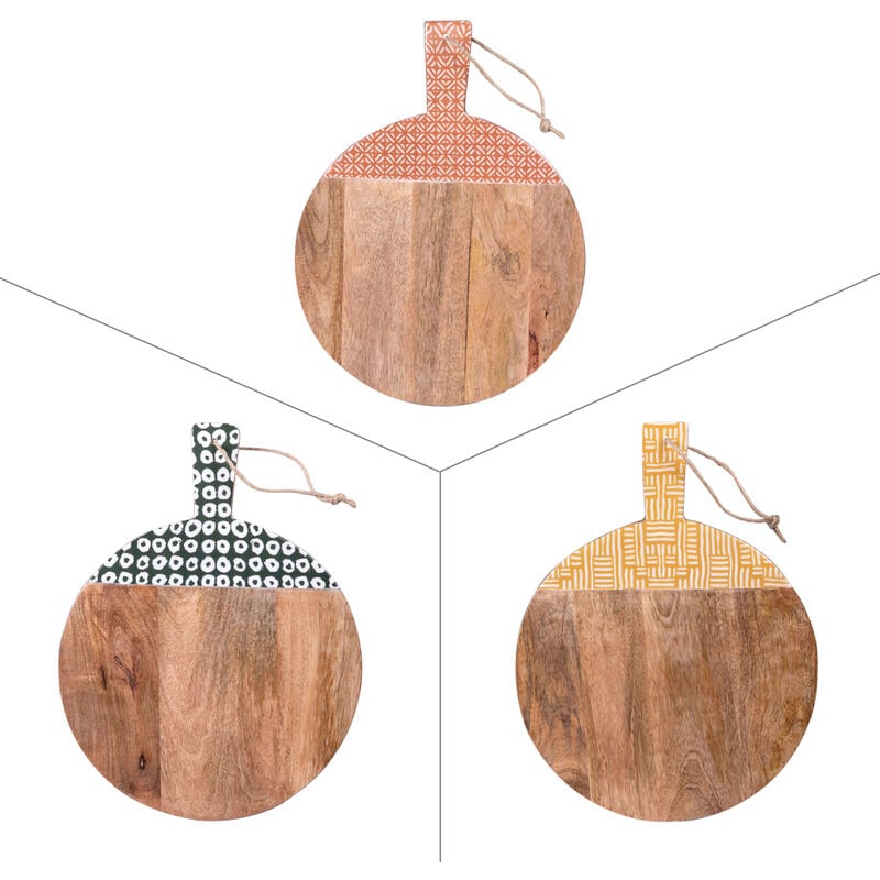 Planche à découper ronde Atika 30 cm (1 modèle aléatoire) - Table Passion