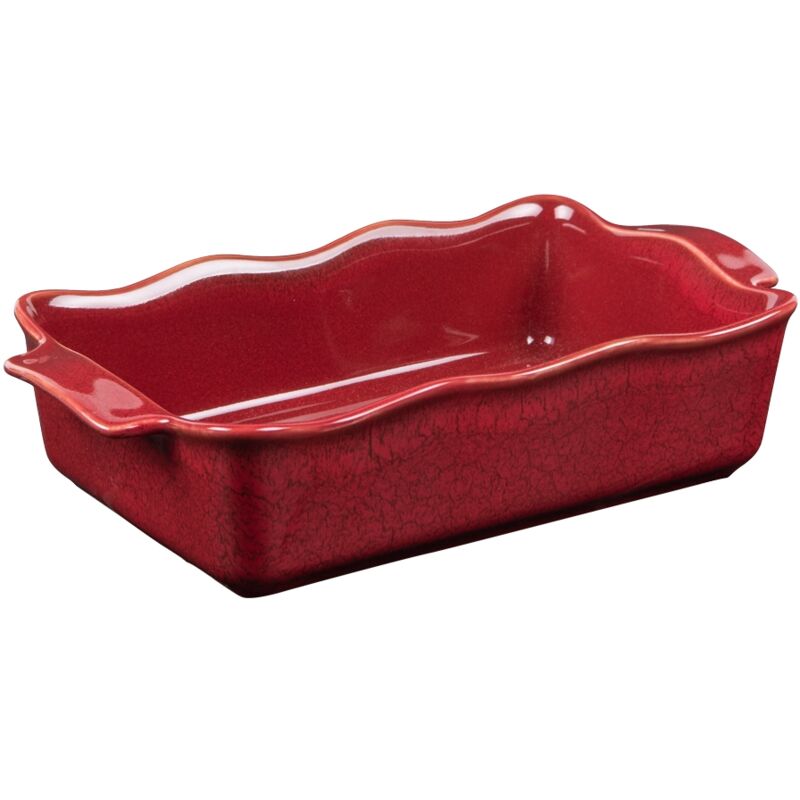Table Passion - Plat à four rectangle Ely 27x16x7 cm rouge
