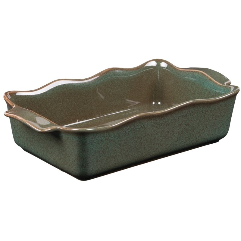 Table Passion - Plat à four rectangle Ely 27x15x7 cm vert