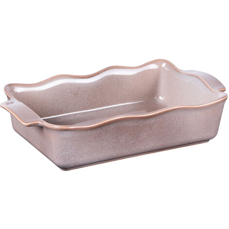 Table Passion - Plat à four rectangle Ely 31x17x7 cm brun