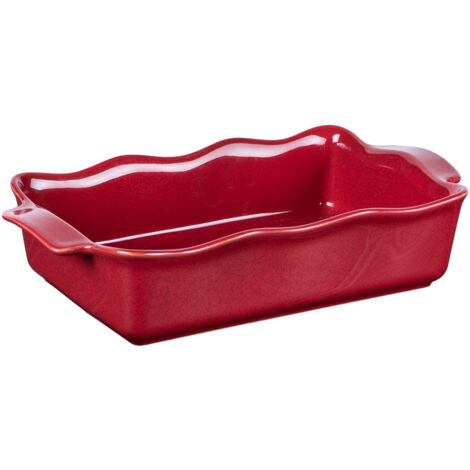 Table Passion - Plat à four rectangle Ely 31x17x7 cm rouge