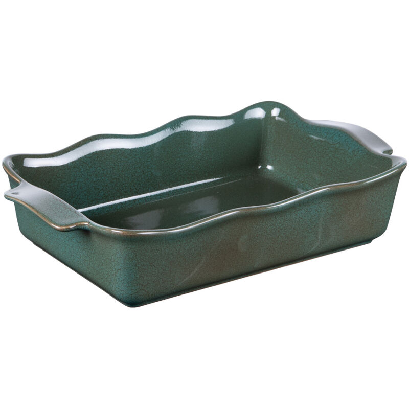 Table Passion - Plat à four rectangle Ely 36x21x8 cm vert