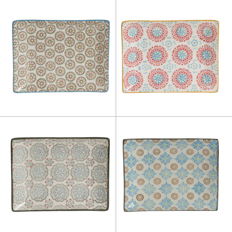Table Passion - Plat rectangle Bohème 21x27 cm