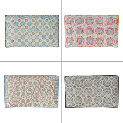 Table Passion - Plat rectangle Bohème 29x17 cm