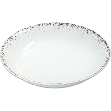 Table Passion - Plat rond creux Boréalis gris 29 cm