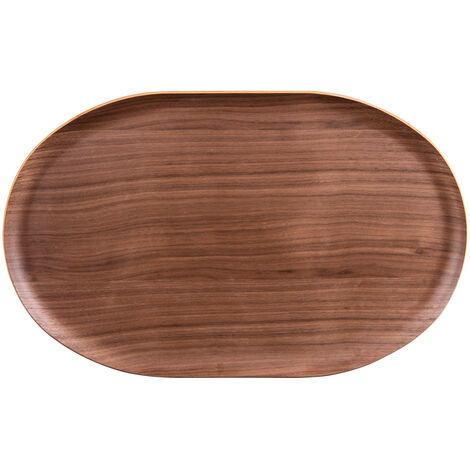 Table Passion - Plateau ovale brun 40x25 cm