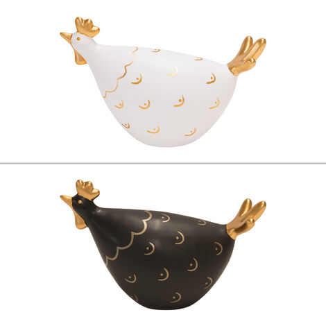Table Passion - Poule Jacquotte couchée 13 cm (1 modèle aléatoire)