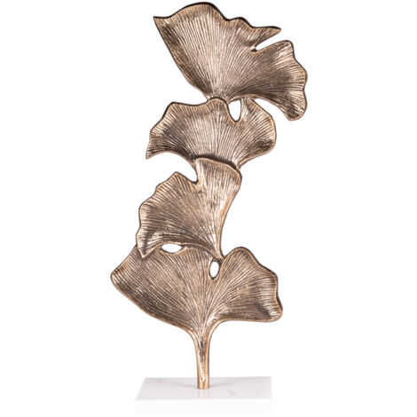 Table Passion - Sculpture Ginkgo fonte or 24x49 cm