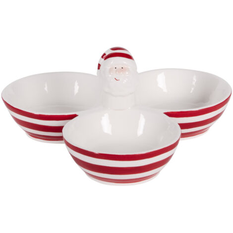 Table Passion - Service apéritif de Noël 3 compartiments 9,5 cm