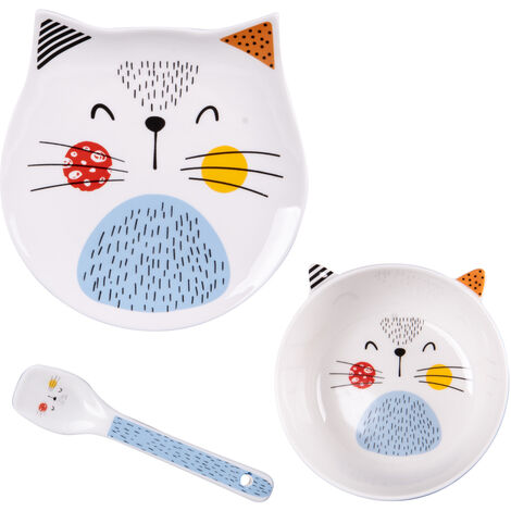 Table Passion - Service enfant 3 pièces chat