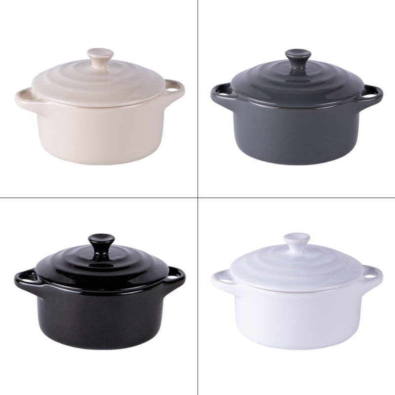 Table Passion - Set de 4 mini cocottes zen 9 cm en grès