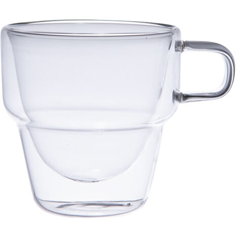 Table Passion - Set de 6 tasses à café 10 cl Sao double paroi en verre borosilicate