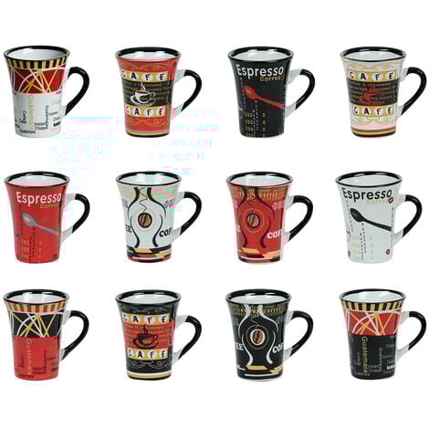 Table Passion - Tasse à café Color 8 cl décors assortis (lot de 6)