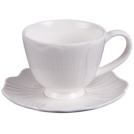 Table Passion - Tasse à thé avec sous tasse Ginkgo 20 cl (lot de 6)