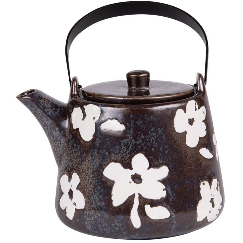 Table Passion - Théière avec filtre Sakura noire 1L