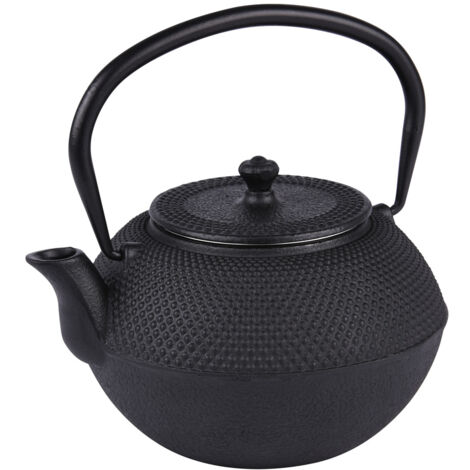 Table Passion - Théière en fonte avec filtre inox 1.2 l Asia noire