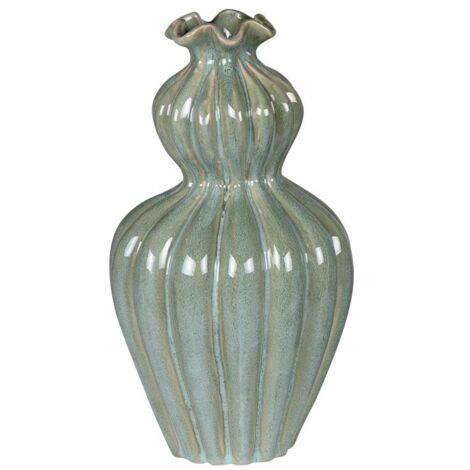 Table Passion - Vase Collerette vert 11,5x21 cm
