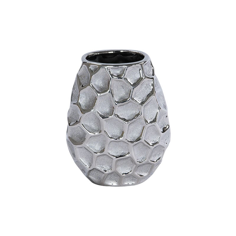 Vase Martel boule silver 16 cm - Table Passion