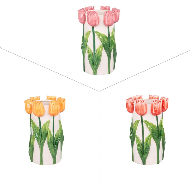 Table Passion - Vase tulipe 18x27,7 cm (1 modèle aléatoire)
