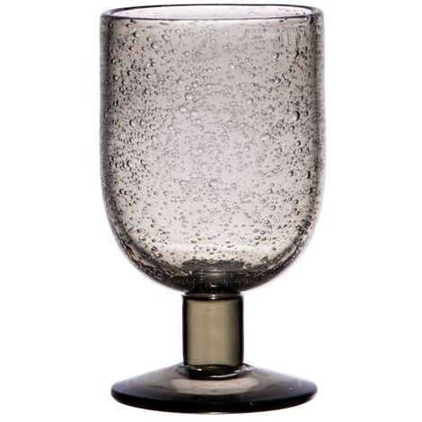 Table Passion - Verre à pied 28 cl Luberon bullé gris (lot de 6)