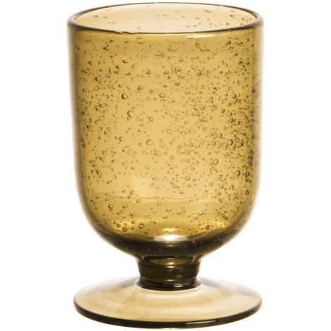 Table Passion - Verre à pied Gordes Bullé 25 cl ambre (lot de 6)