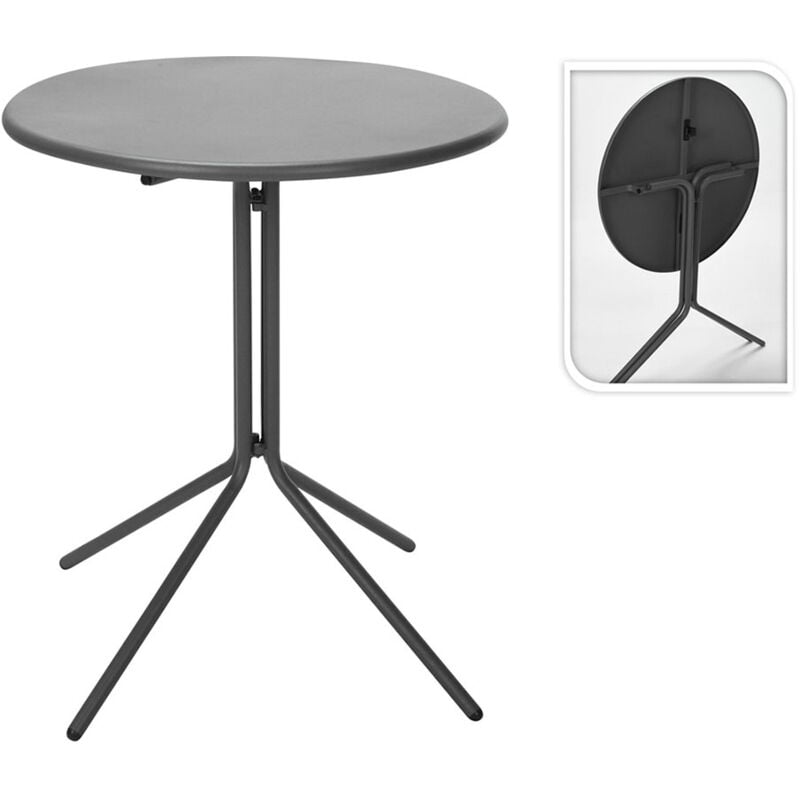 Table pliante ø58x70cm gris foncé, x99001600, ambiance
