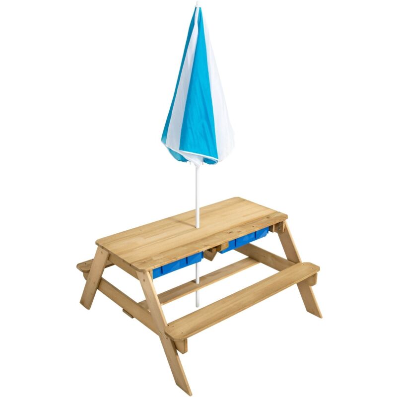 Table pique-nique pour enfant bois fsc® avec parasol