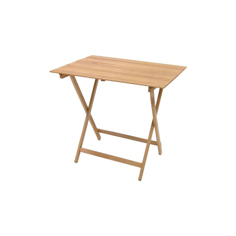 Inferramenta - Table pique-nique pliante en bois peint 60x80x75 cm couleur naturelle pour jardins et e've'nements