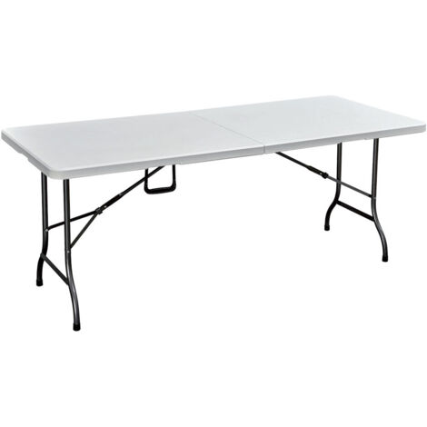 Table Pique Nique Pliante 'Party' Cm 180 X 75 H 72 Cm - Col. Blanc