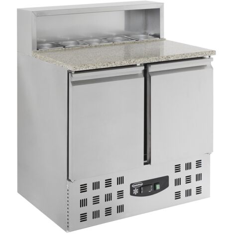 Table Pizza Réfrigérée 2 portes 5 GN 1/6 - Combisteel