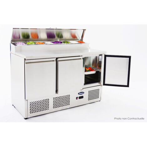 Table Pizza Réfrigérée Eco - 8 Bacs GN 1/6 - Atosa