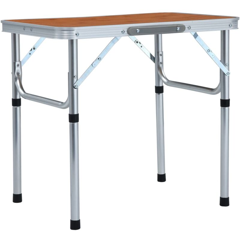 Table pliable de camping Aluminium 60x45 cm