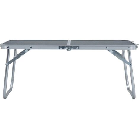Table pliable de camping Gris Aluminium 60x40 cm CFW696602
