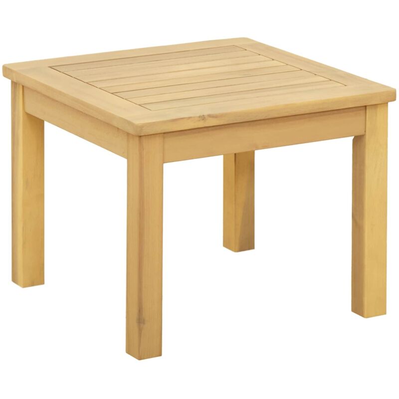 vidaXL Table basse Acacia clair 45 x 45 x 36 cm Bois d'Acacia Massif