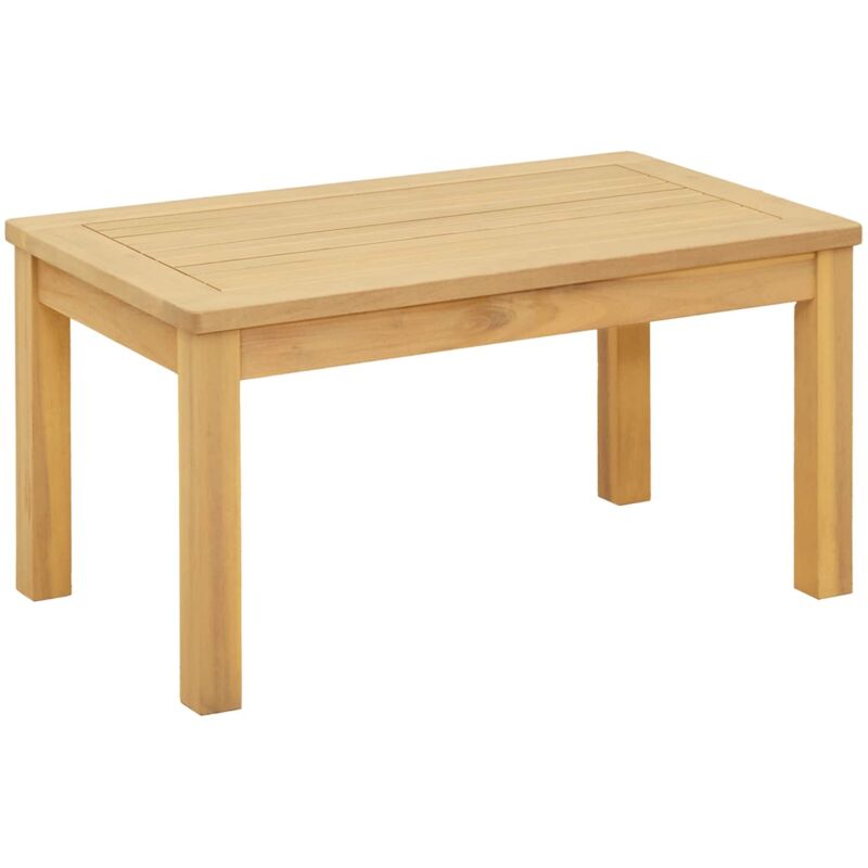 vidaXL Table basse Acacia clair 70 x 40 x 36 cm Bois d'Acacia Massif