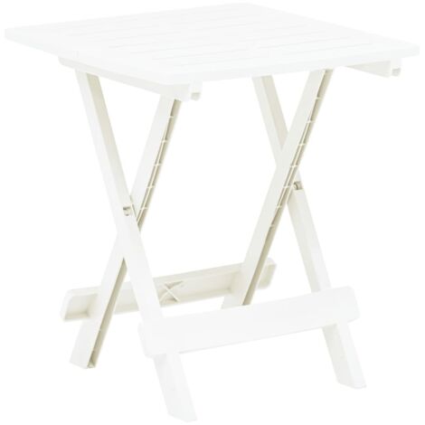 Table pliable de jardin  Table de camping  Table à dîner Blanc 45x43x50 cm Plastique BZTHBS783470