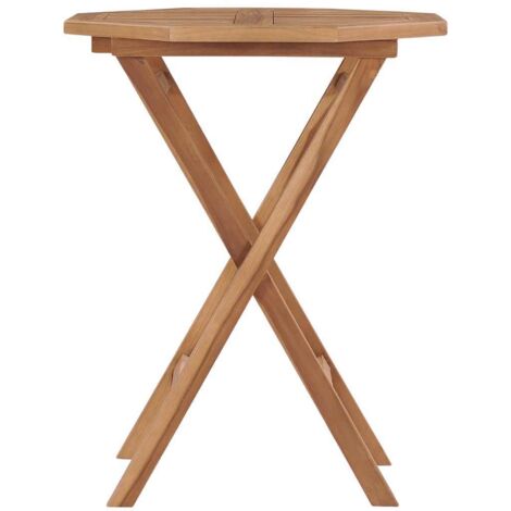 Table pliable de jardin Table d'extérieur 60x60x75 cm Bois de teck solide