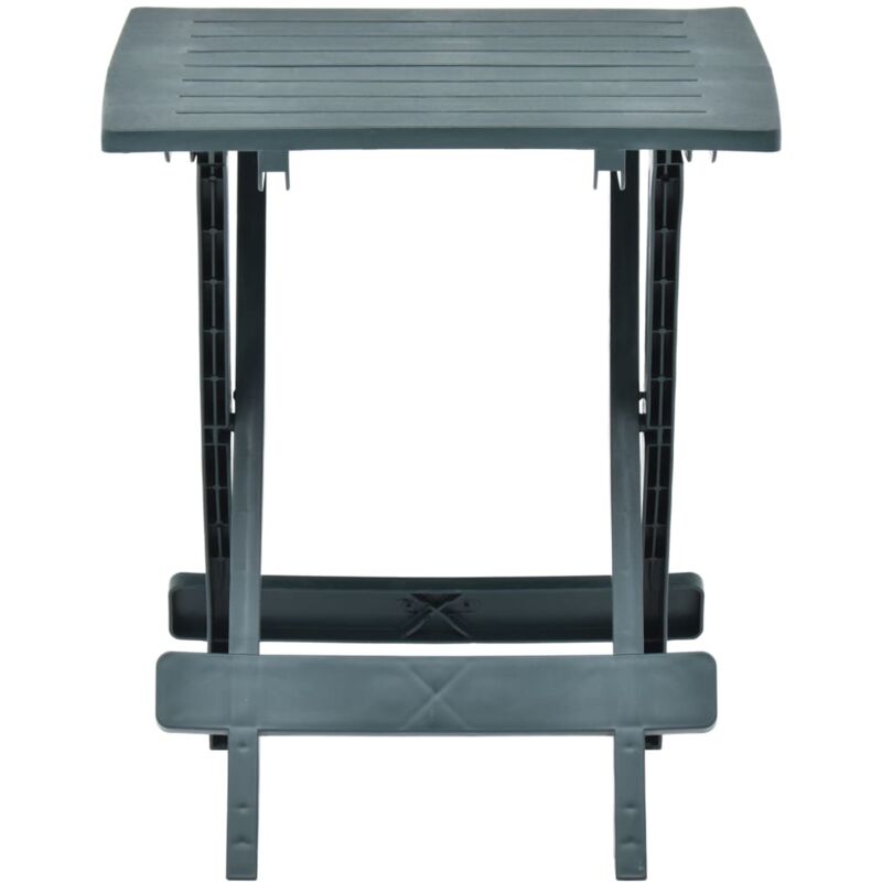 Les Tendances - inlife Table pliable de jardin Vert 45x43x50 cm Plastique Les Tendances - inlife Table pliable de jardin Vert 45x43x50 cm Plastique