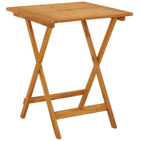 Table pliable de jardin,Table d'extérieur 60x60x75 cm Bois d'acacia solide CFW42002