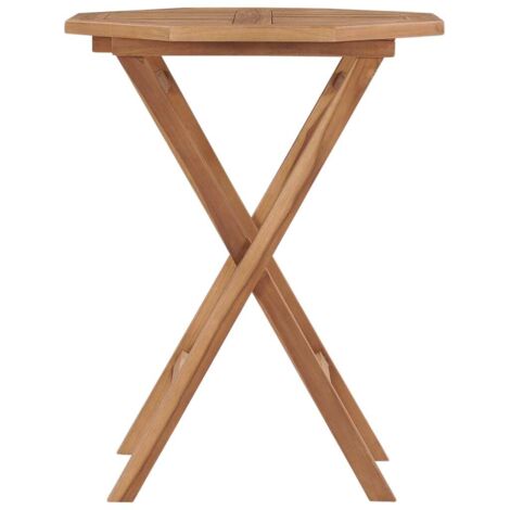 Table pliable de jardin,Table d'extérieur 60x60x75 cm Bois de teck solide CFW10348