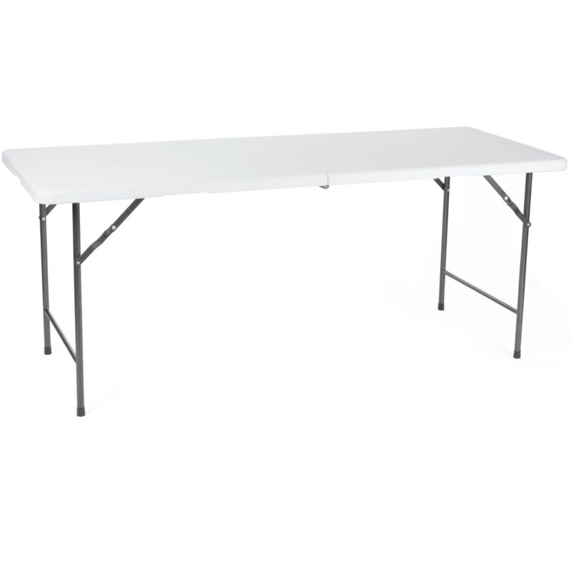 Perel folding table Table de camping blanc FP183 Charge (poids) max. 100 kg