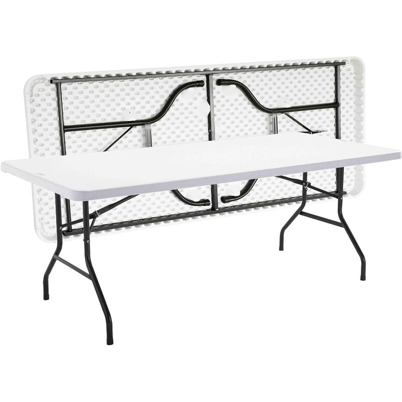Rekkem - Table pliante en pehd 200cm 10 places