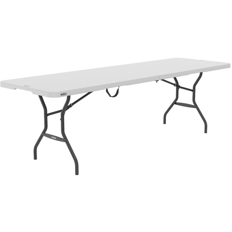 Lifetime - Table Rectangulaire Valise Pliante en deux (244 x 76 cm) Lifetime - Table Rectangulaire Valise Pliante en deux (244 x 76 cm)